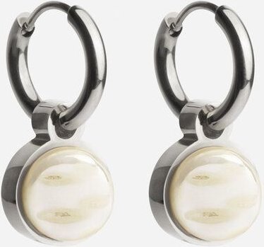 ALEXASCHA Silber Creolen mit Anhänger | Mix & Match