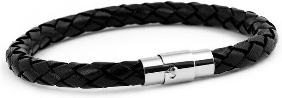 Simaru Handgeflochtene Echtlederarmband für Damen & Herren mit Magnetverschluss