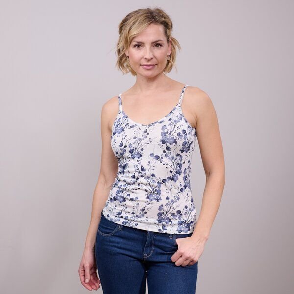 Kokon Zwo Spaghettiträgertop 60% Seide (peacesilk) 40% Baumwolle (kbA)