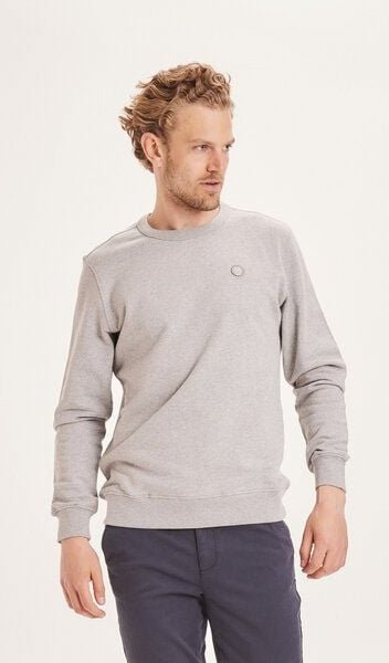 KnowledgeCotton Apparel Sweatshirt - ELM basic badge sweat - aus Bio-Baumwolle