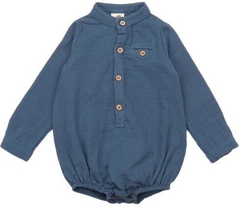 Walkiddy Bio-Baumwolle Baby Body Muslin Navy - Komfortabel, Nachhaltig und Hypoallergen – GOTS zertifiziert