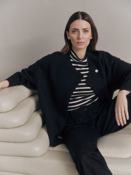 LANIUS Walkjacke aus Bio-Schurwolle