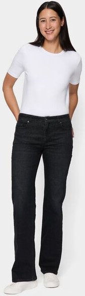 FUTURE:PEOPLE. 06:00 WIDE LEG - MID WAIST- Damen Jeans aus weichem Stretch-Denim aus Bio-Baumwoll-Mix (30600 0 1008)