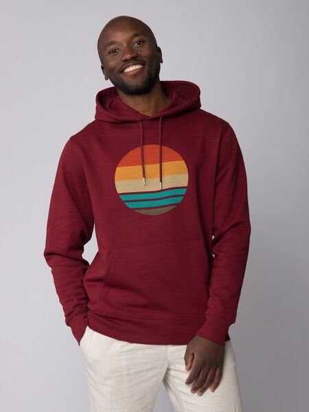 watapparel Hoodie Unisex Retro Sunset Ocean