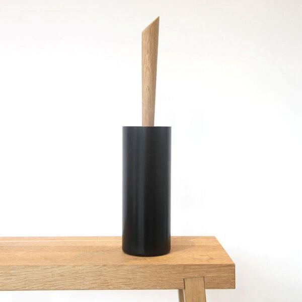 werkvoll by Lena Peter Upcycling WC-Bürste FIRE mit Eichegriff