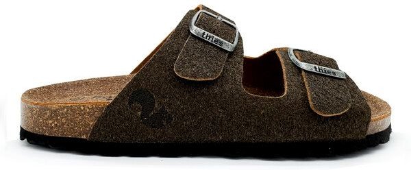 Vegane "thies ® Eco Palm Sandale" aus recycelter Palme, fair produziert