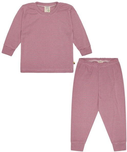 loud + proud Babys & Kinder Schlafanzug, Pyjama Streifen aus Feinripp, GOTS-zertifiziert