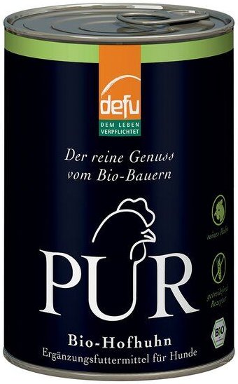 defu Bio Hundefutter PUR Hofhuhn