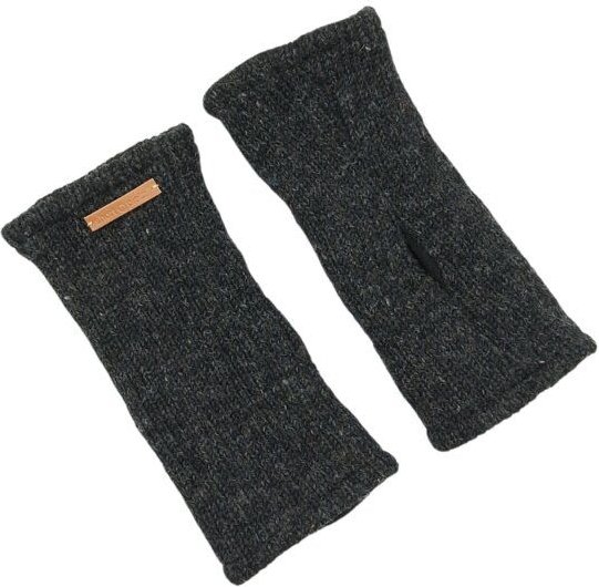 short'n'pietz Schurwollhandstulpen , handgestrickt