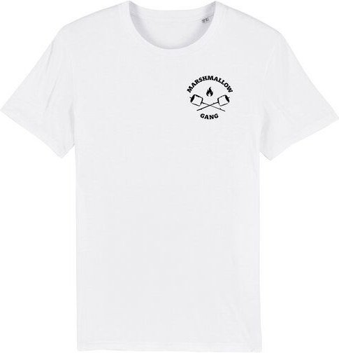 Marshmallow Gang - Brust Motiv - päfjes Fair Wear Männer T-Shirt - White