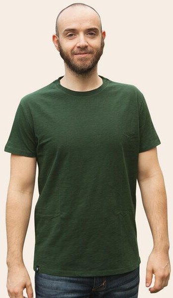 päfjes Basic / Blanko - Fair gehandeltes Bio Männer T-Shirt Slub