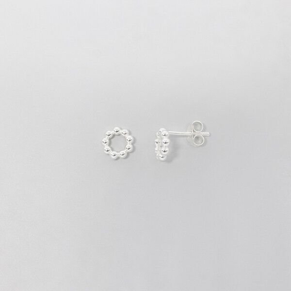 fejn jewelry Ohrstecker 'ball circle' im Kugelkreis Design