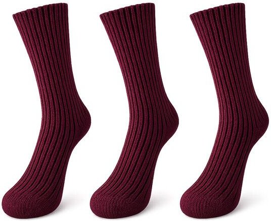 Bruno Barella Damen Socken aus feiner Lammwolle – 3er-Pack