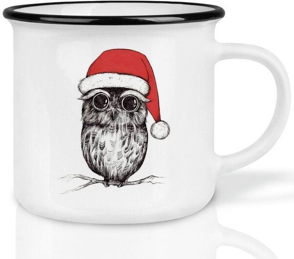 LIGARTI Keramiktasse – Weihnachtseule