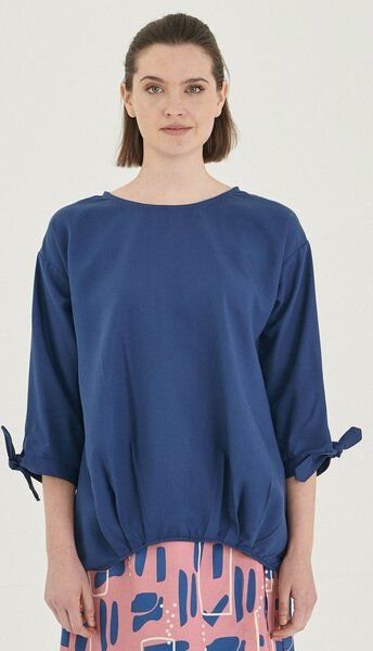 ORGANICATION Bluse aus TENCEL Lyocell mit Knotendetail