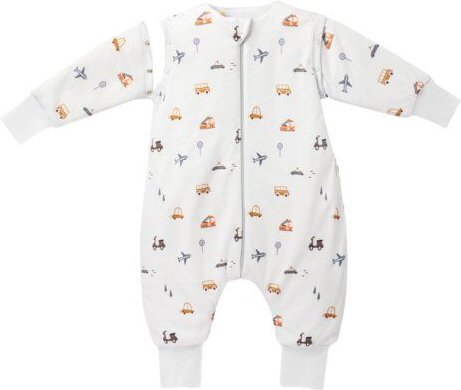 Mababu Schlafanzug & Pyjama in Einem | 0.5 TOG Schlafsack mit Füßen | Bio-Baumwolle | GOTS-zertifiziert