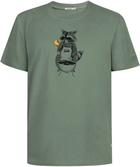Thumbnail - GREENBOMB Print T-Shirt Animal BBQ Fusion