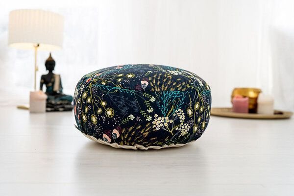 Goldwerk Schliersee Meditationskissen Wilde Wiese, blau