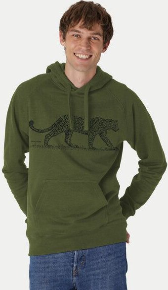 Peaces.bio - handbedruckte Biomode Bio-Herren-Kapuzensweater Leopard