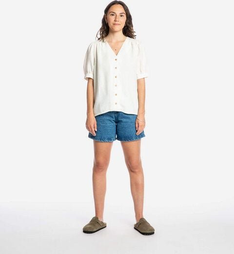 Matona Kurzärmelige Bluse | Day Blouse | aus Leinen