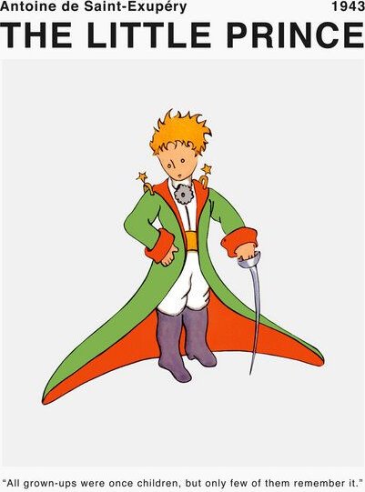 Photocircle Poster / Leinwandbild / Wandbild - The little Prince - All grown-ups were once children