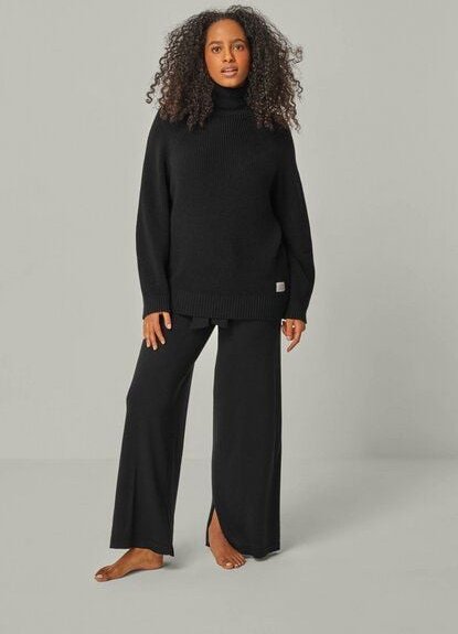 YOU LOOK PERFECT Merino Loungewear Set „Strickpullover Eve & Strickhose Bailey"