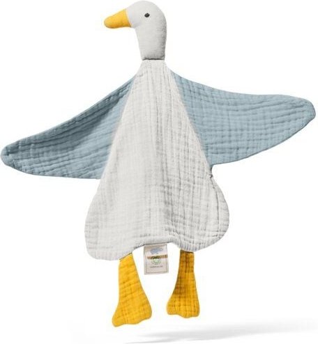 Mababu Schmusetuch Ente - 100% GOTS Bio-Baumwolle - Geschenke zur Geburt - Schnuffeltuch