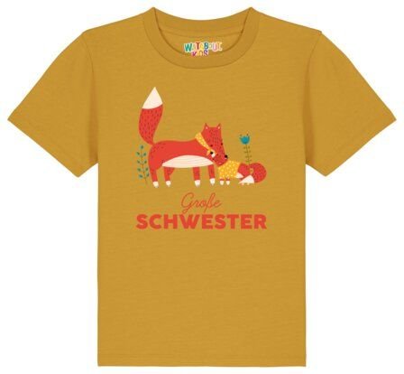watabout.kids T-Shirt Kinder Fuchs Große Schwester