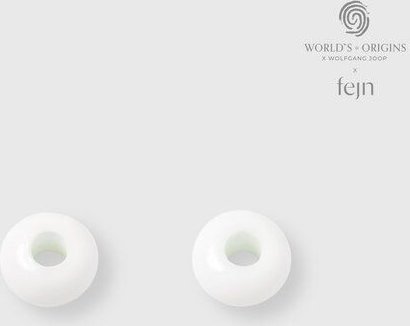 fejn jewelry Creole 'murano huggie" mit buntem Glasanhänger