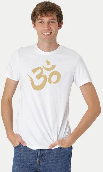 Peaces.bio - handbedruckte Biomode Fit T-Shirt "Om" Herren