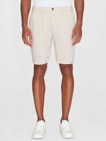 KnowledgeCotton Apparel Loose Herringbone Leinen SHORTS