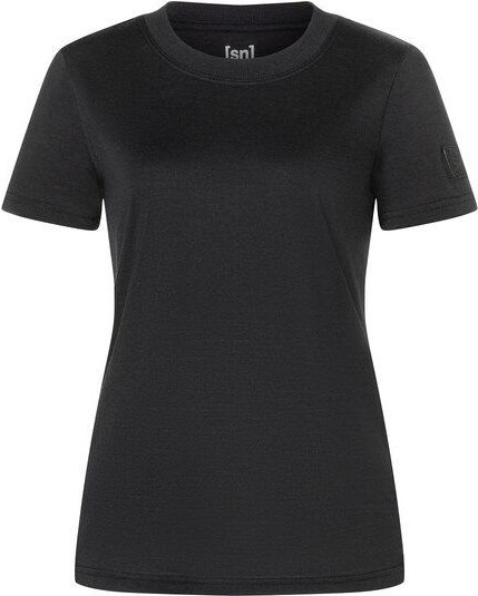 super.natural T-Shirt CASUAL RIB BIO J TEE für Damen, nachhaltig, Merino