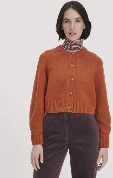 Thumbnail - hessnatur Strick Jacke Relaxed Cropped aus Bio-Merinowolle mit Bio-Baumwolle