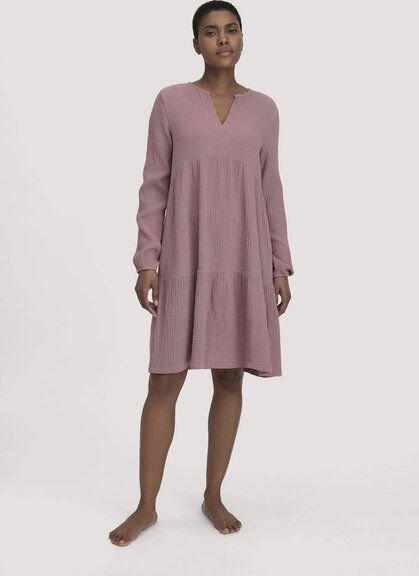 hessnatur Musselin Nachthemd Relaxed PURE COMFORT aus reiner Bio-Baumwolle