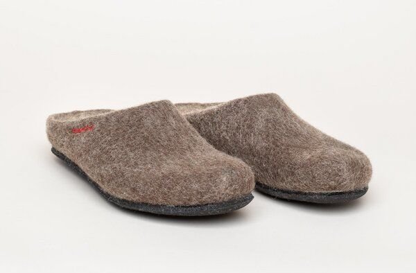 Thumbnail - Magicfelt Filz-Hausschuh 709 aus 100% Merino-Wolle | Pantoffel für Damen & Herren mit anatomisch geformter Filz-Latex-So...