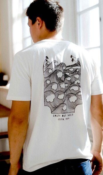 Kultgut Artdesign - Shirt aus recycelter Bio- Baumwolle / Salty but Sweet