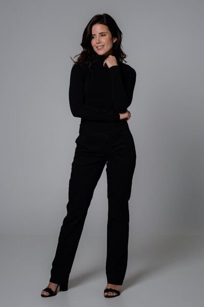 Feuervogl fv-Lai:na | Chino | Slim Fit | Soft Cotton | Black