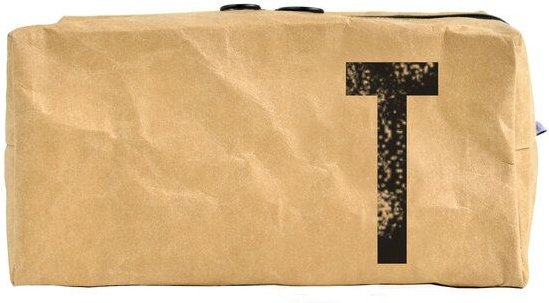 renna deluxe Waschtasche und Kosmetiktasche mit Monogramm, vegan, BRAUN