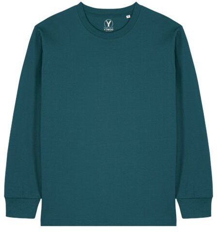 YTWOO Schweres Unisex Basic Langarmshirt aus 100% Biobaumwolle