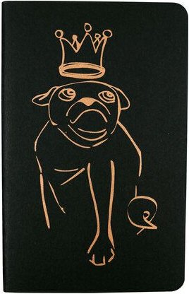 HANDGEDRUCKT "Mops" Notizhefte ca. DIN A6