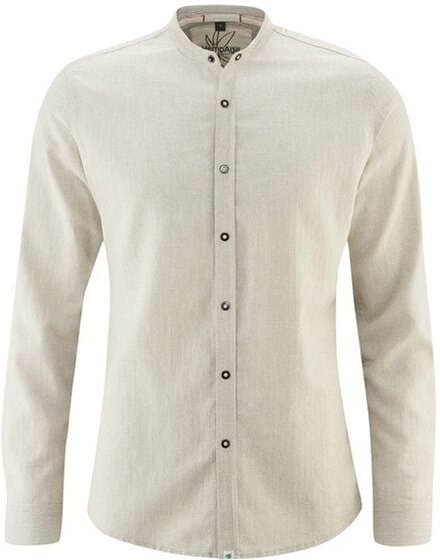 HempAge Herren Langarm Hemd Hanf/Bio-Baumwolle