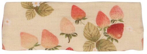 Baby Haarband Bio-Baumwolle GOTS Strawberry Garden rosa, weiches Stirnband für Babys & Kleinkinder, elastisch, druckfrei...