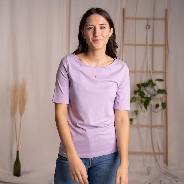 Vresh Clothing Veronika, T-Shirt mit U-Boot Ausschnitt