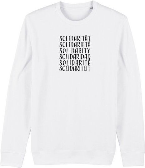 Human Family Bio Unisex Rundhals-Sweatshirt - "Switch - Solidarity"