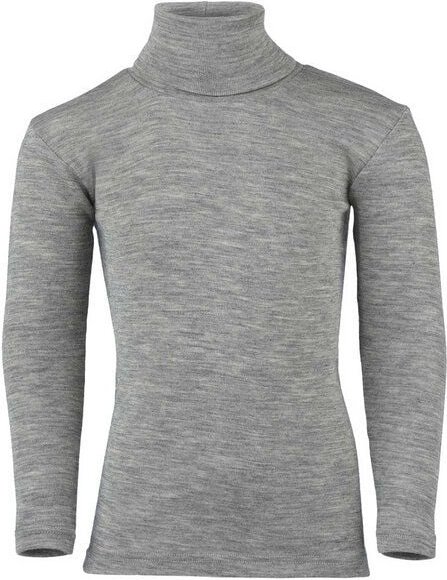 Thumbnail - Engel natur Rollkragen Shirt Kinder aus Merinowolle und Seide