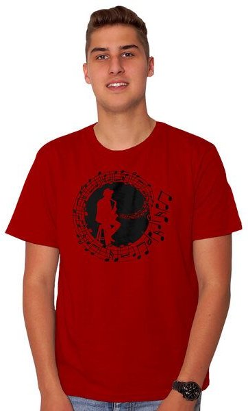 HANDGEDRUCKT "Musicmaker" Männer T-Shirt