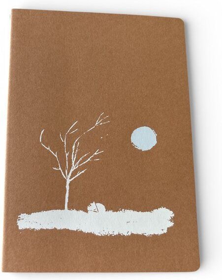 ilovemixtapes Notizbuch A5 | Fuchs im Wald | Handbedruckt im Siebdruck | Kraftpapier | Gepunktet | 32 Seiten | FSC-zerti...