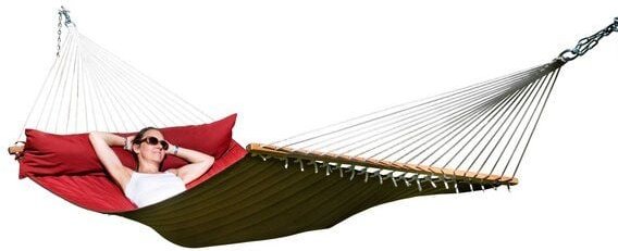 MacaMex California Doppel-Stabhängematte gepolstert, wetterfest