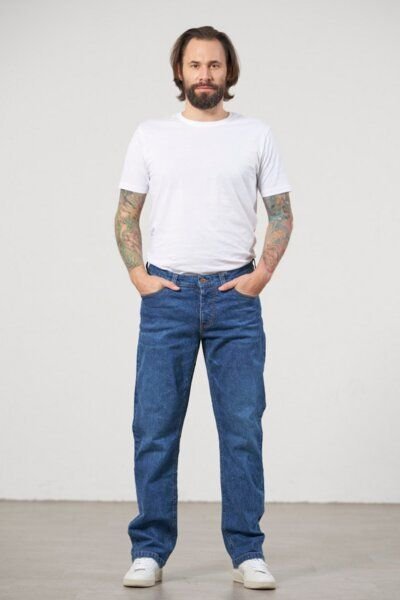 Feuervogl fv-Mi:lo | Straight Cut | Medium Waist | Hemp Denim