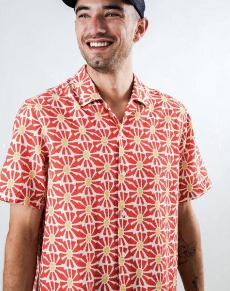 Brava Fabrics Marisol Aloha Shirt Red